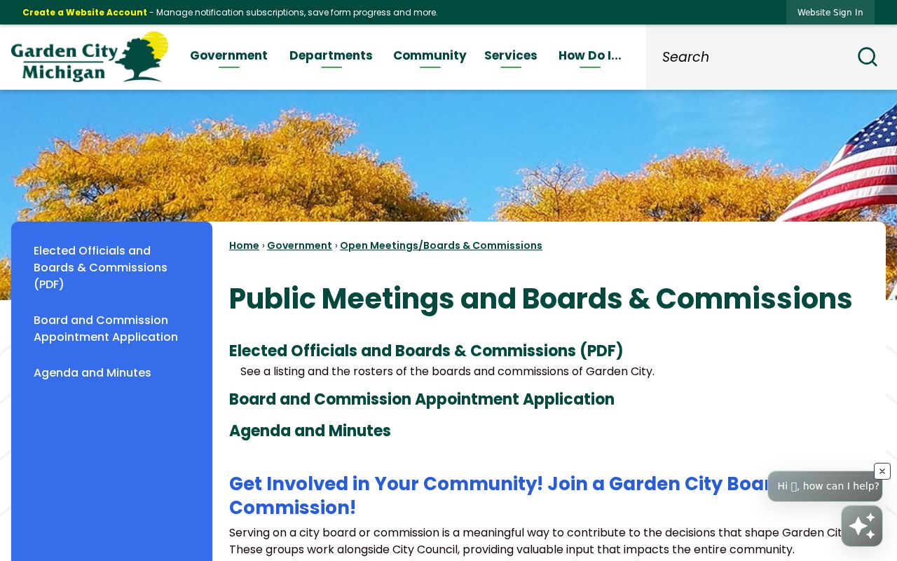 Garden City neighbors civic boards and commissions page