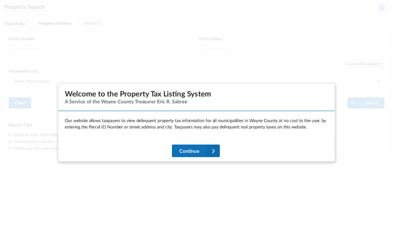 Garden City ZIP code directory Wayne County tax address and municipality search